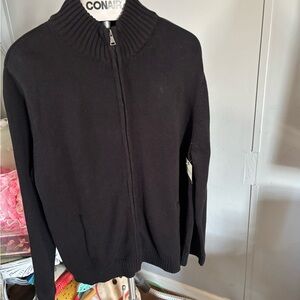 St. John's Bay Black Ribbed Sweater